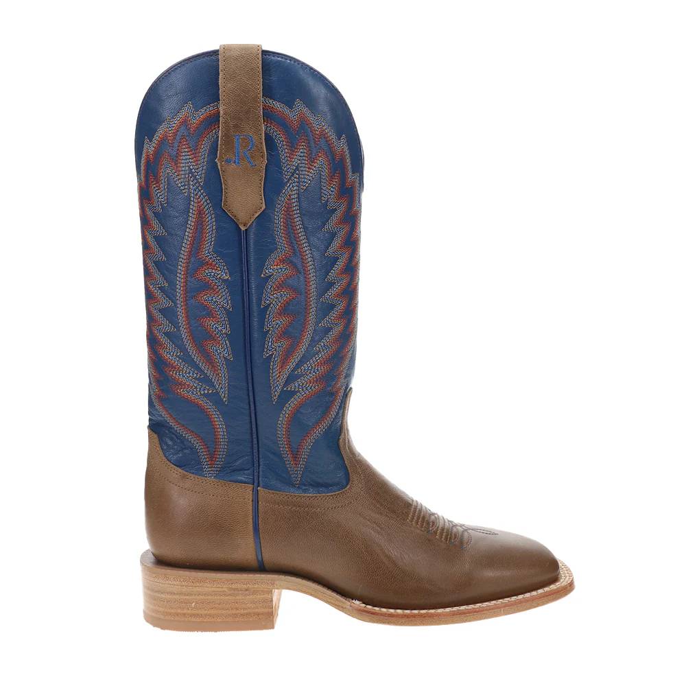 13 Inch Wide Square Toe Pull On Cowboy Boots