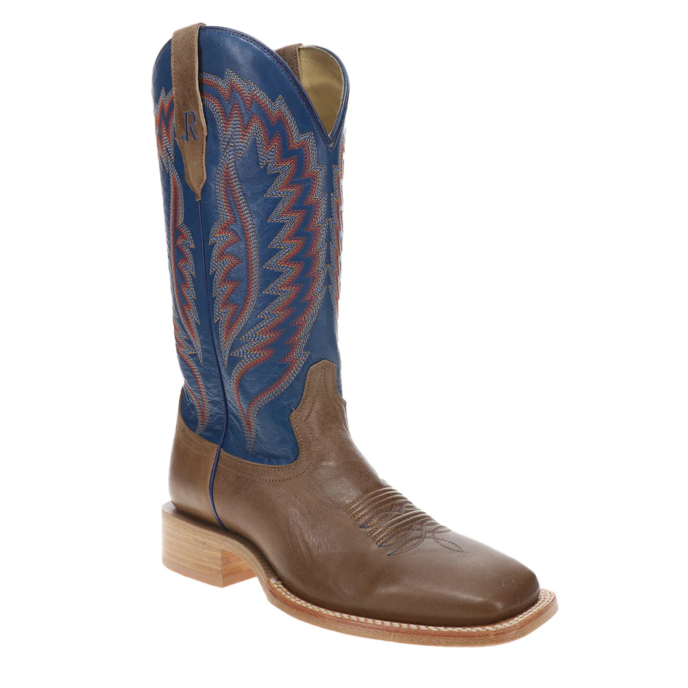 13 Inch Wide Square Toe Pull On Cowboy Boots - Image 2