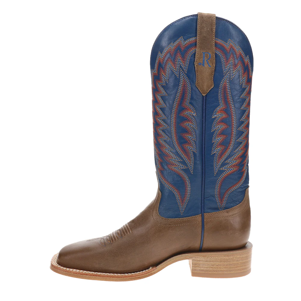 13 Inch Wide Square Toe Pull On Cowboy Boots - Image 3