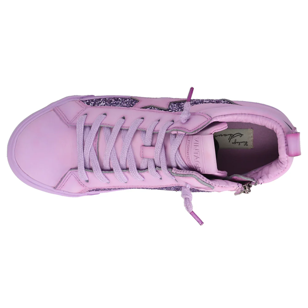 Alexis Glitter High Top Zippered Sneakers - Image 4