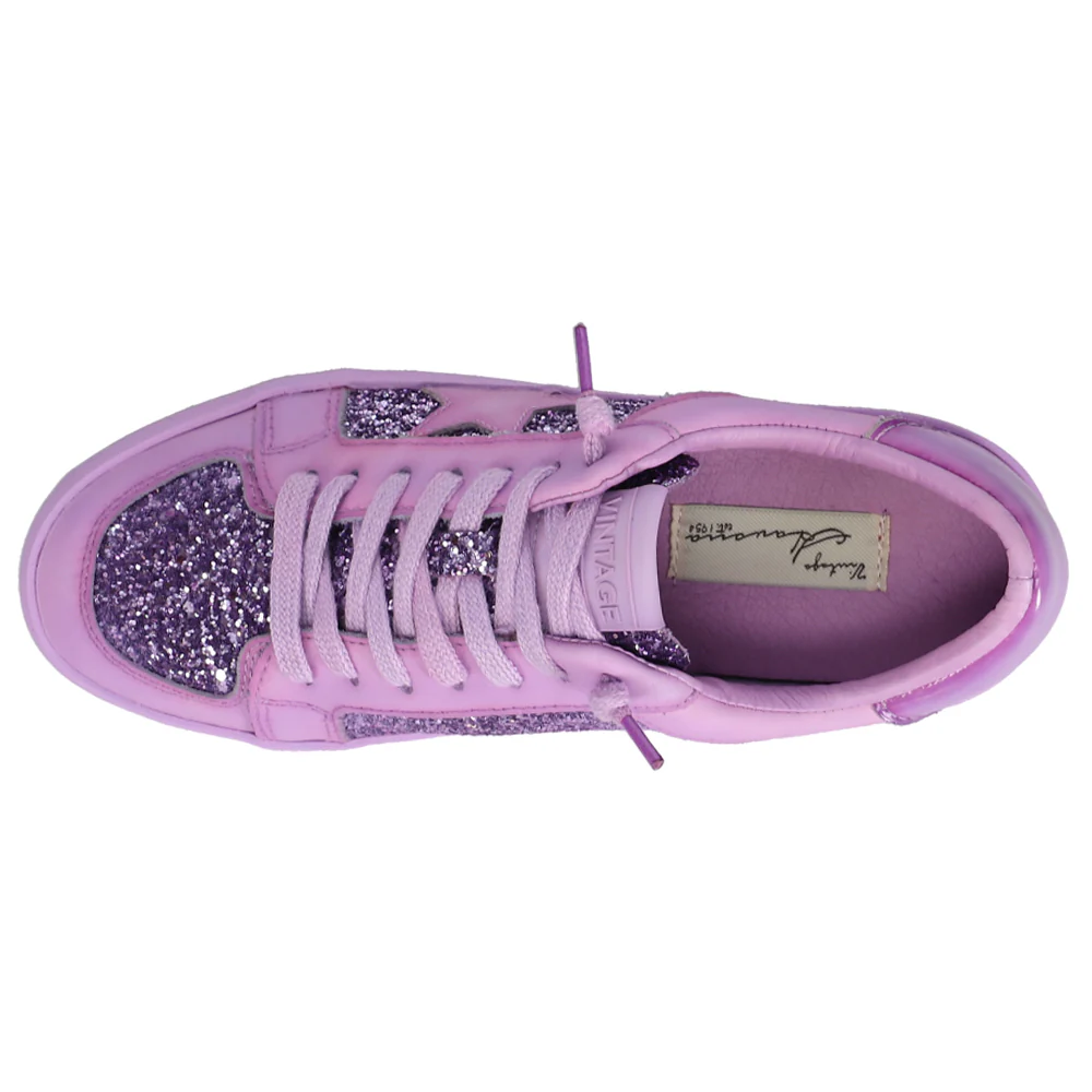 Alexis Glitter Platform Lace Up Sneakers - Image 4