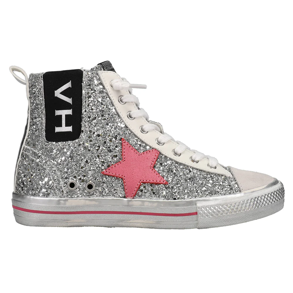 Alive Metallic Glitter High Top Sneakers