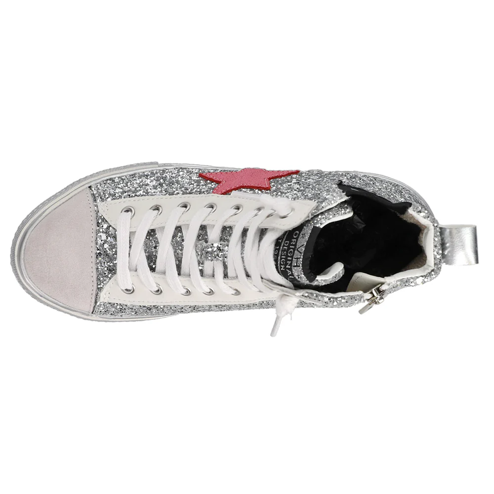 Alive Metallic Glitter High Top Sneakers - Image 4
