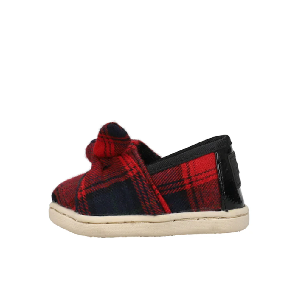 Alpargata Bow Plaid Slip On Flats (Infant) - Image 3