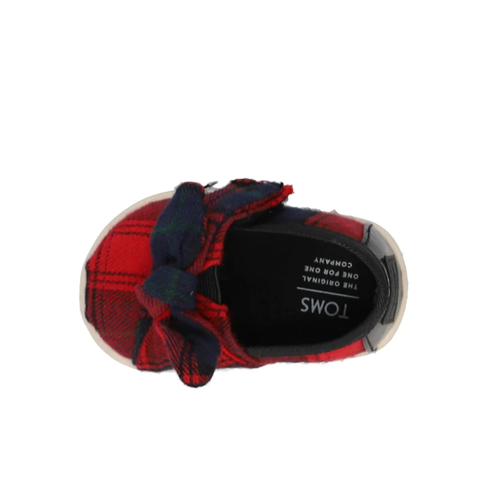 Alpargata Bow Plaid Slip On Flats (Infant) - Image 4