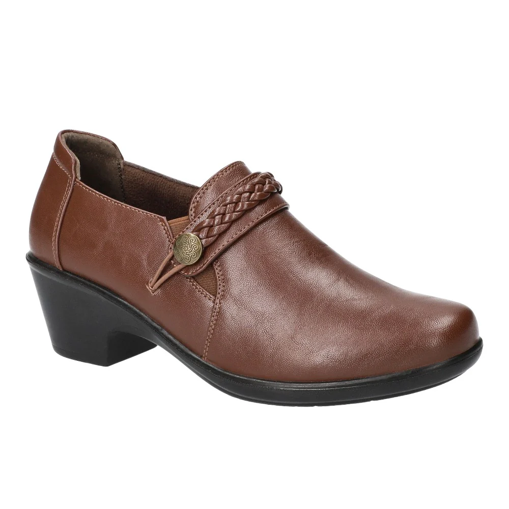 Amber Braid Comfort Round Toe Block Heel Pumps - Image 2