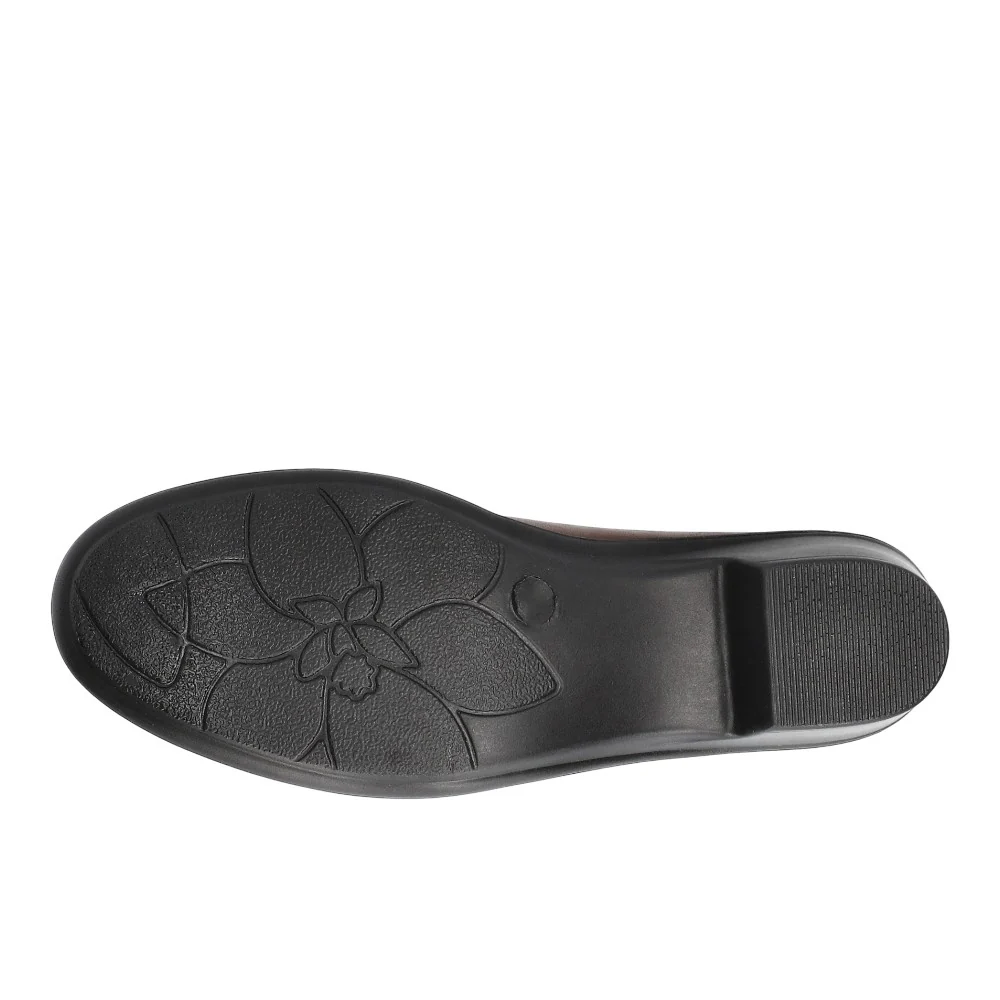 Amber Braid Comfort Round Toe Block Heel Pumps - Image 5