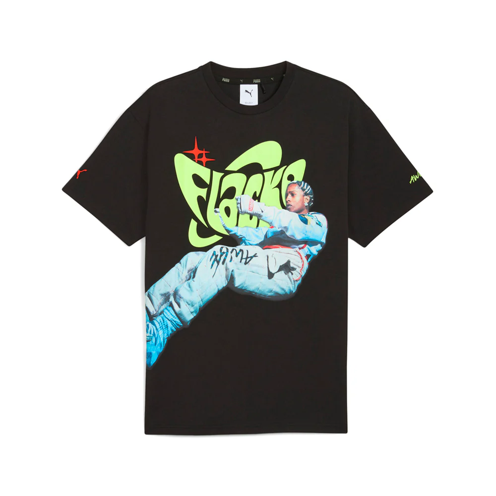 ASAP ROCKY X PUMA Flacko Smile Graphic Crew Neck Short Sleeve T-Shirt