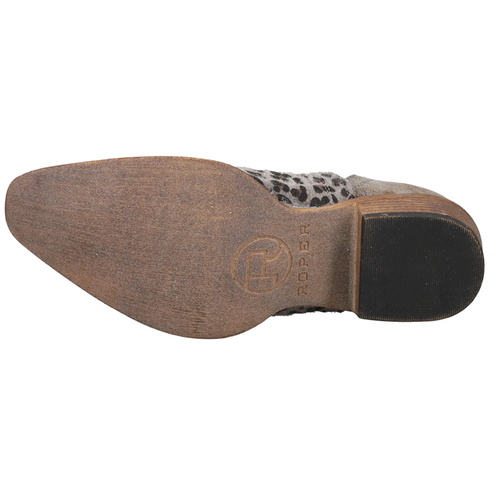 Ava Leopard Snip Toe Cowboy Booties - Image 5