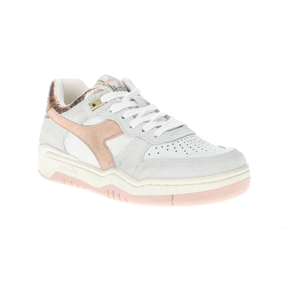 B.560 Crackle Lame Metallic Lace Up Sneakers - Image 2