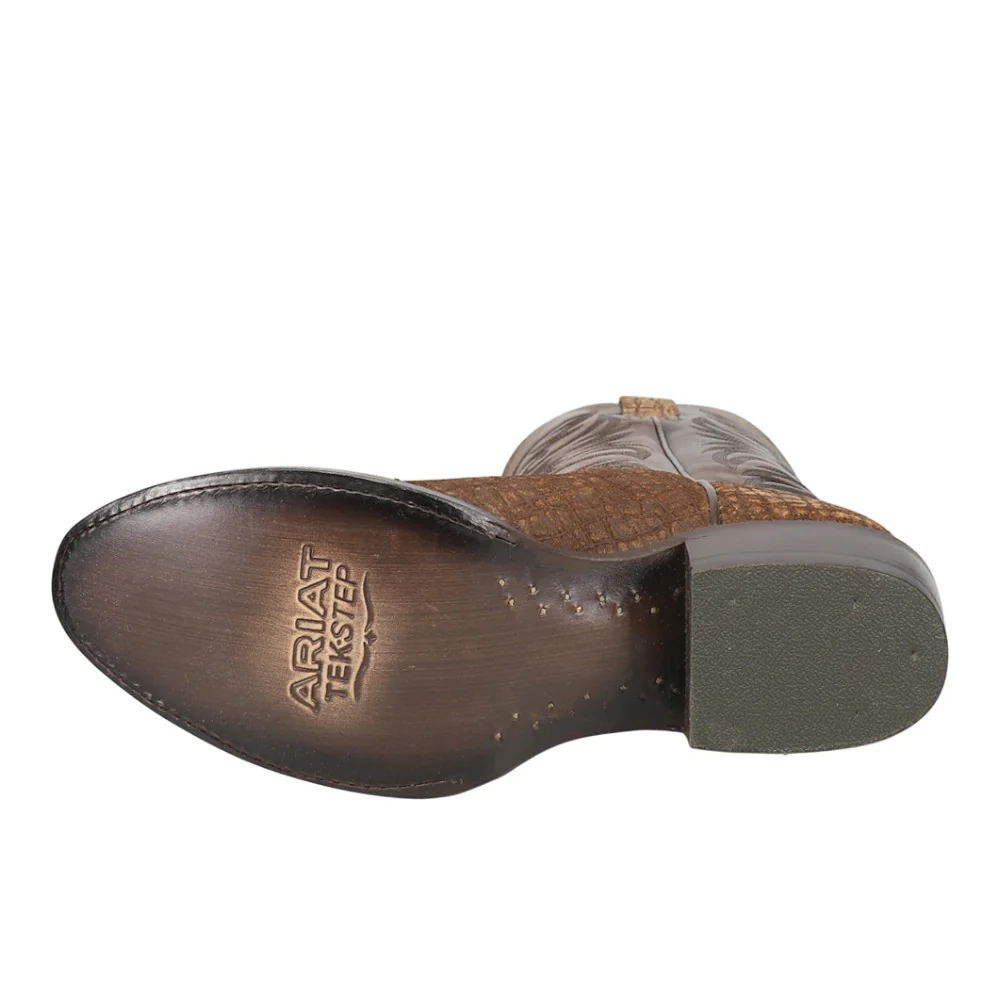 Bankroll Hippo Embroidered Round Toe Pull On Cowboy Boots - Image 5