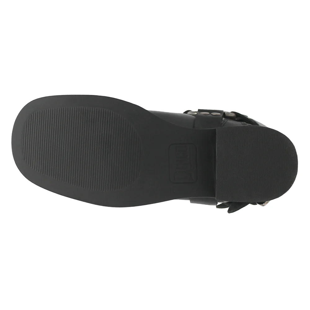 Blacklist Tooled-Inlay Round Toe Motorcycle Boots - Image 5