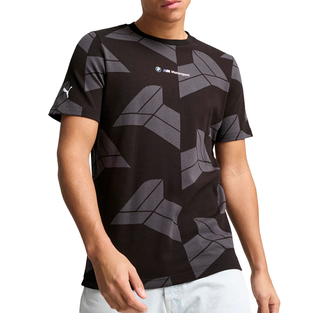 BMW M Motorsport Jacquard Crew Neck Short Sleeve T-Shirt