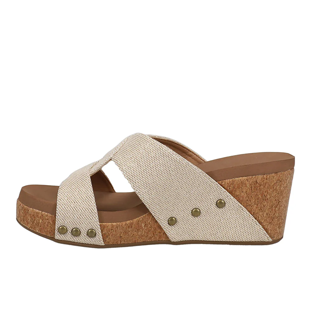 Bonny Studded Wedge Slide Sandals - Image 3