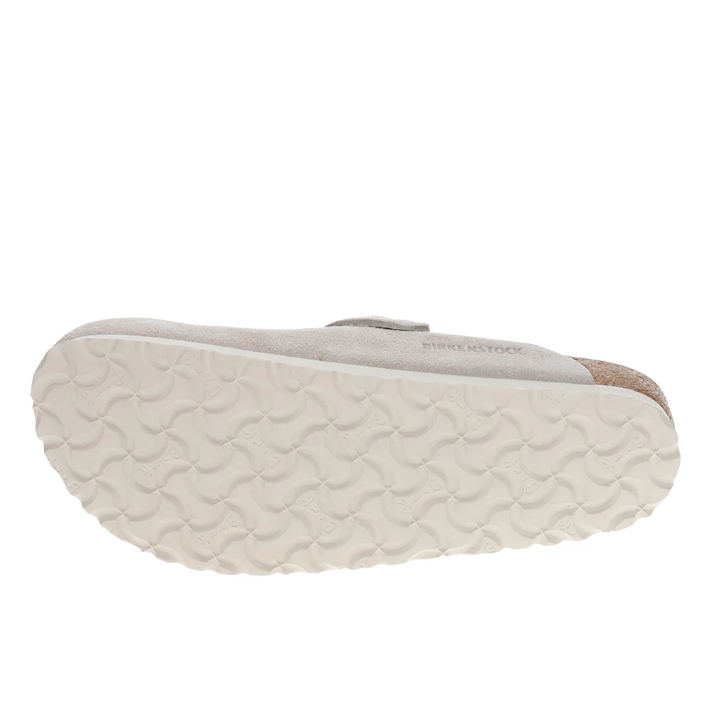 Boston Suede Leather Footbed Clogs - Image 5