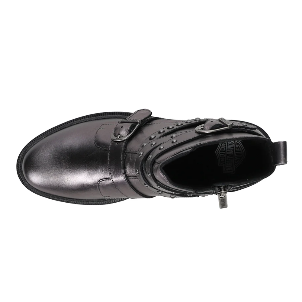 Carrigan Metallic Stud Zippered Motorcycle Boot - Image 4