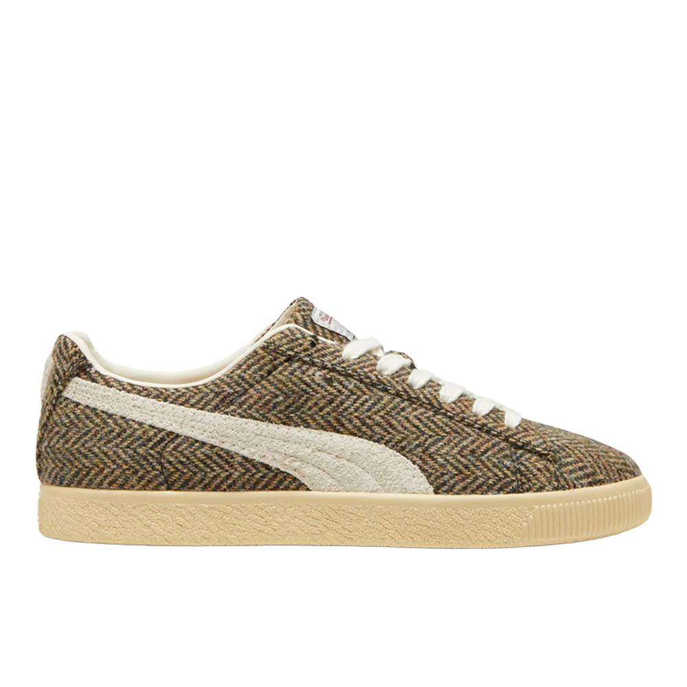 Clyde Harris Tweed Lace Up Sneakers