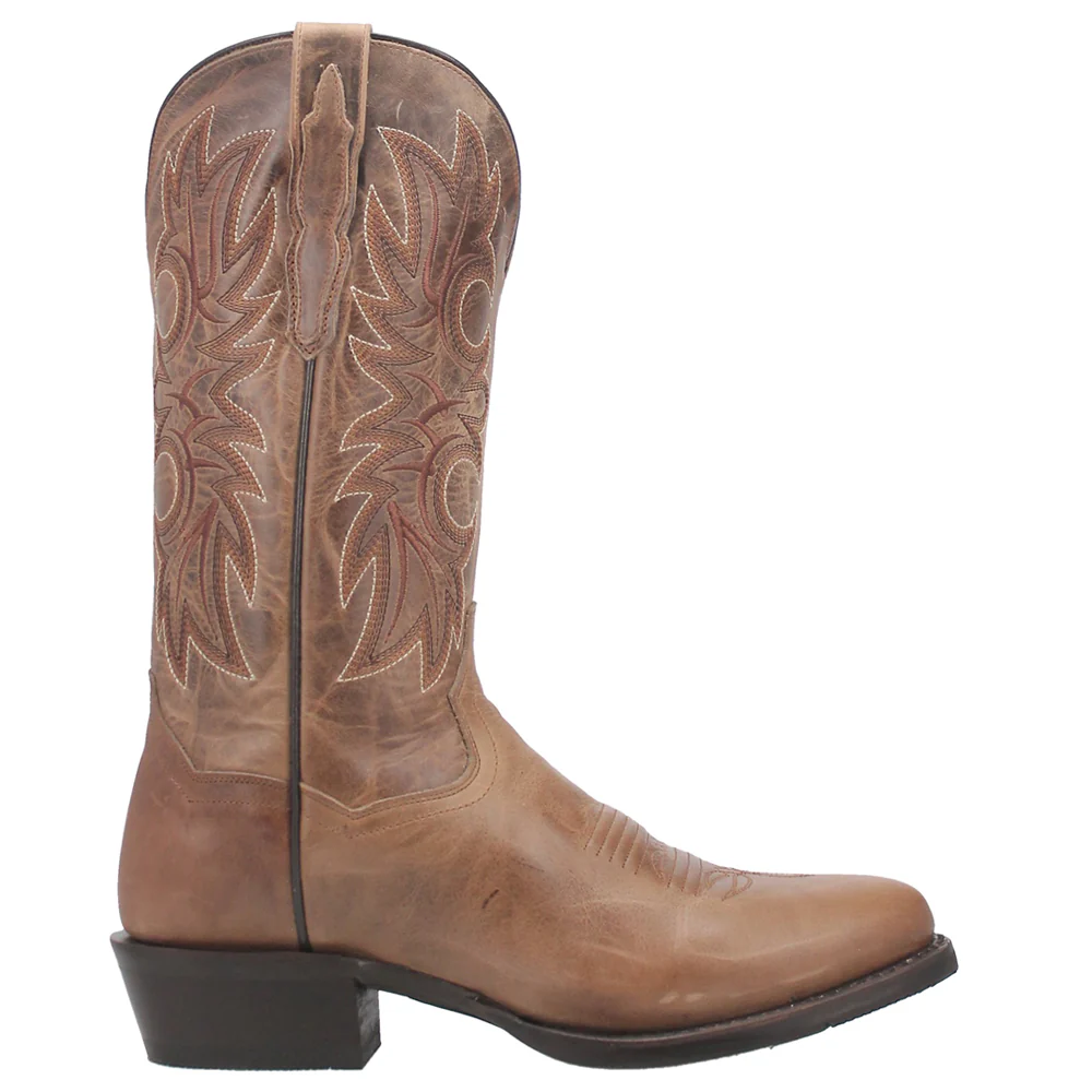 Cottonwood Embroidered Round Toe Cowboy Boots