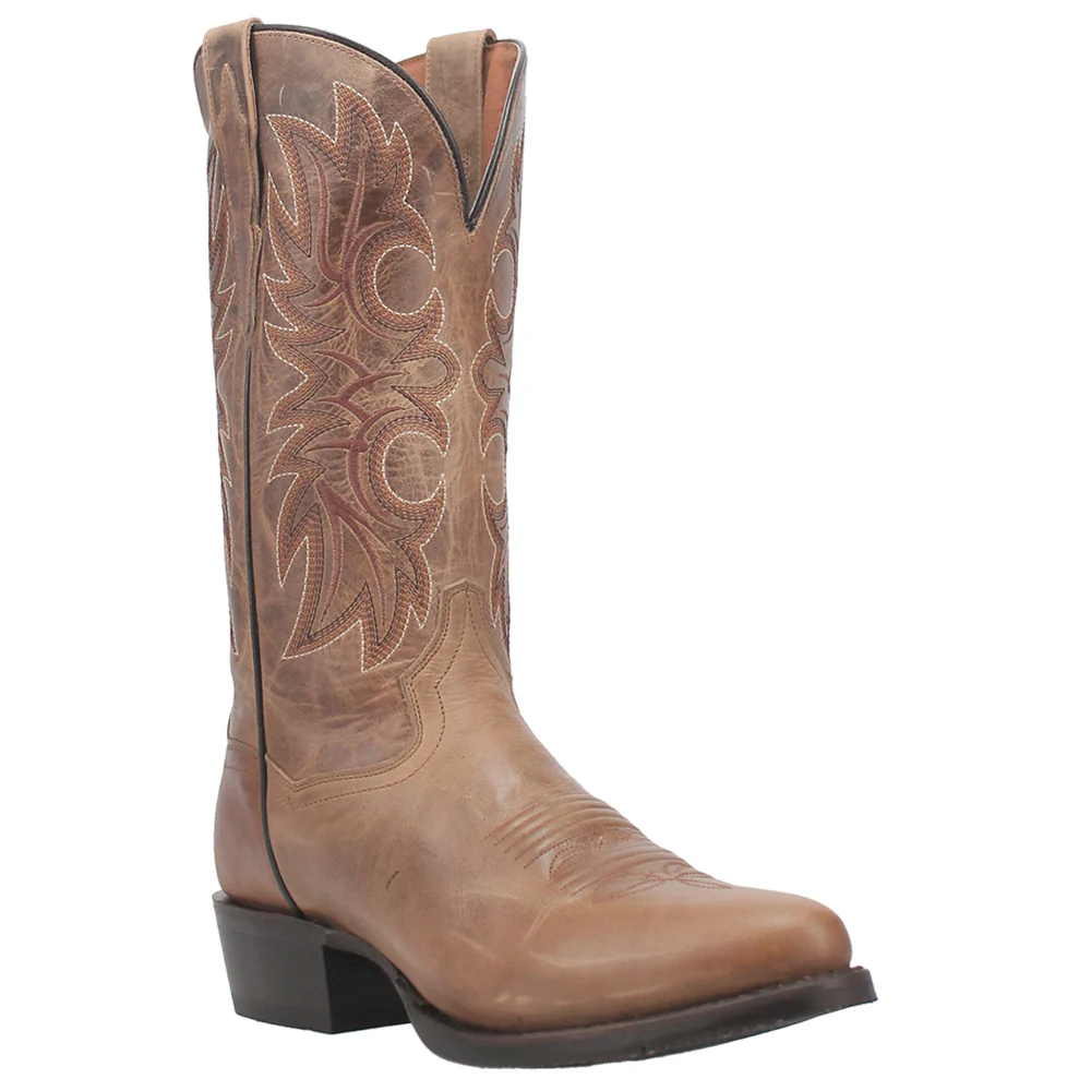 Cottonwood Embroidered Round Toe Cowboy Boots - Image 2