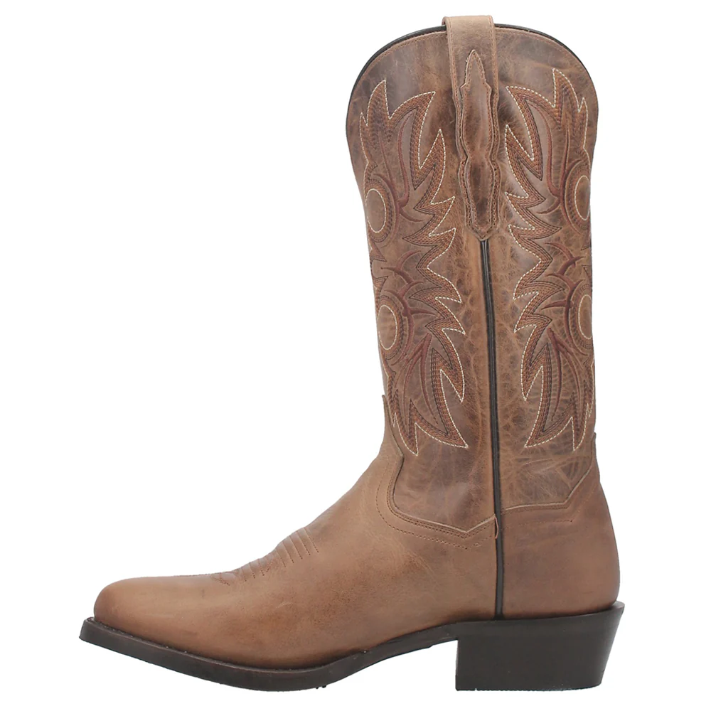 Cottonwood Embroidered Round Toe Cowboy Boots - Image 3