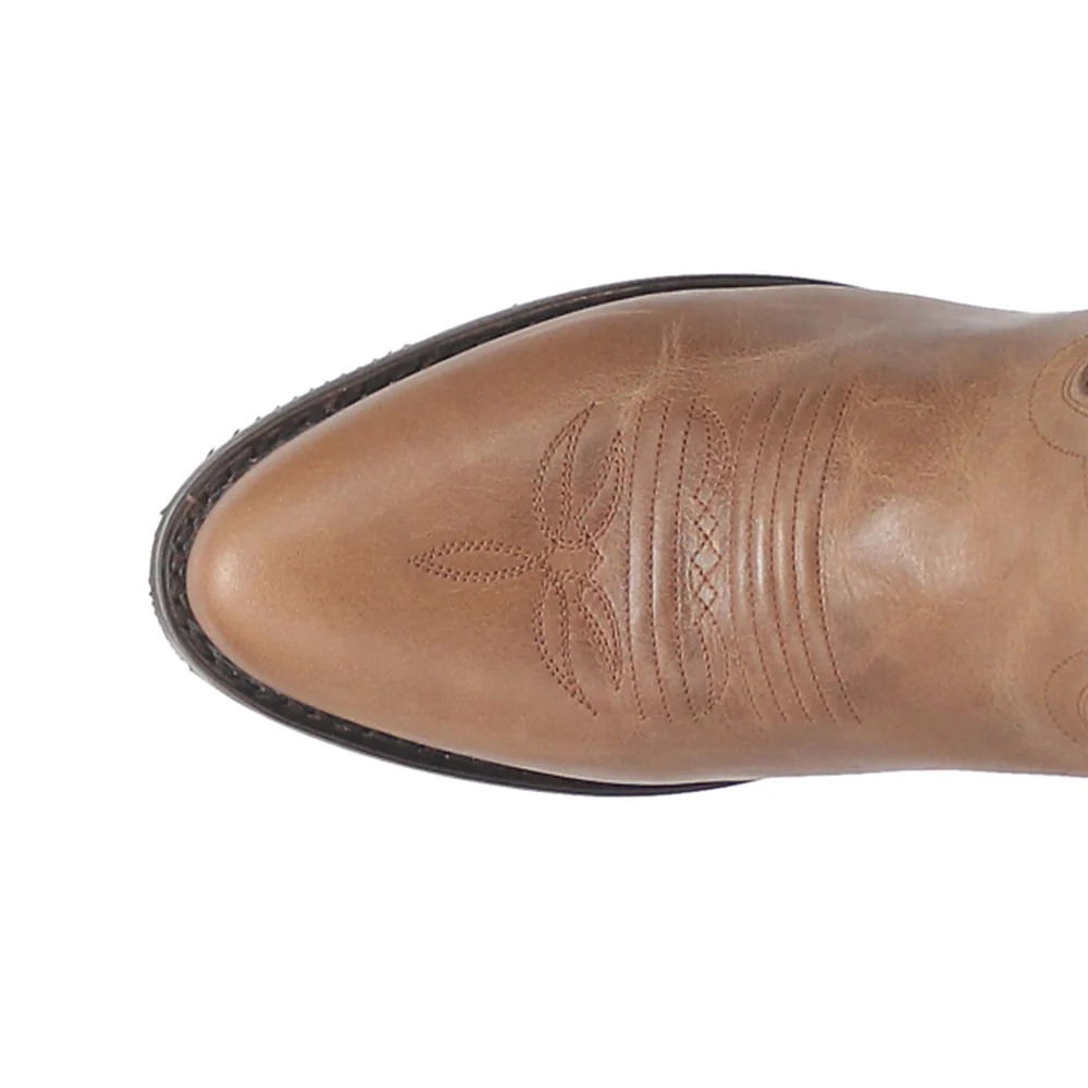 Cottonwood Embroidered Round Toe Cowboy Boots - Image 4