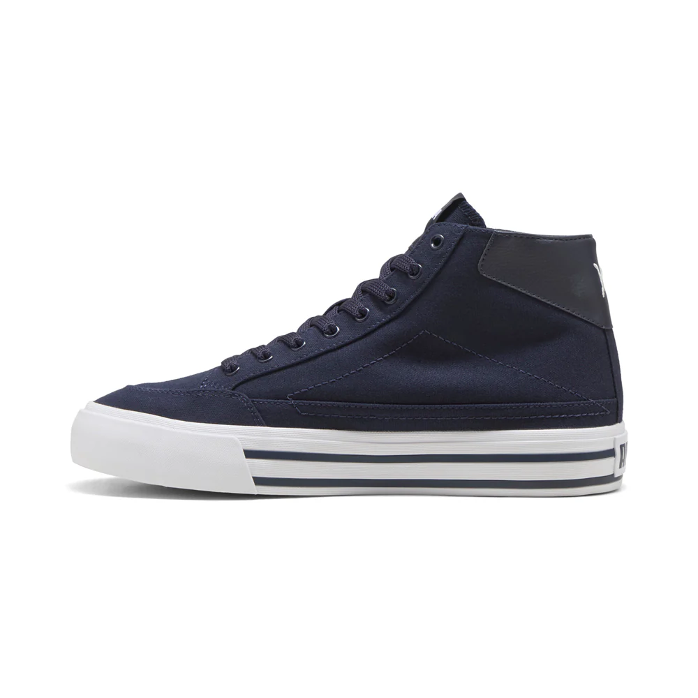 Court Classic Vulcanized Mid Formstrip Lace Up Sneakers - Image 3