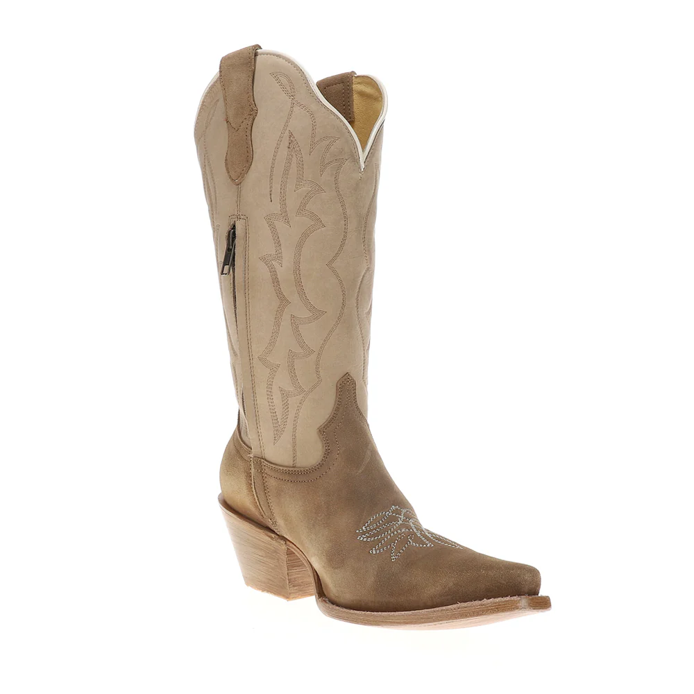 Cowgirl Cate Cutter Embroidered Snip Toe Zippered Cowboy Boots - Image 2