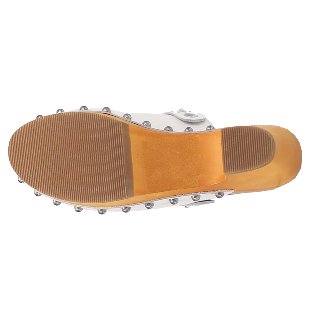 Deadwood Studded Platform Clogs - Image 5