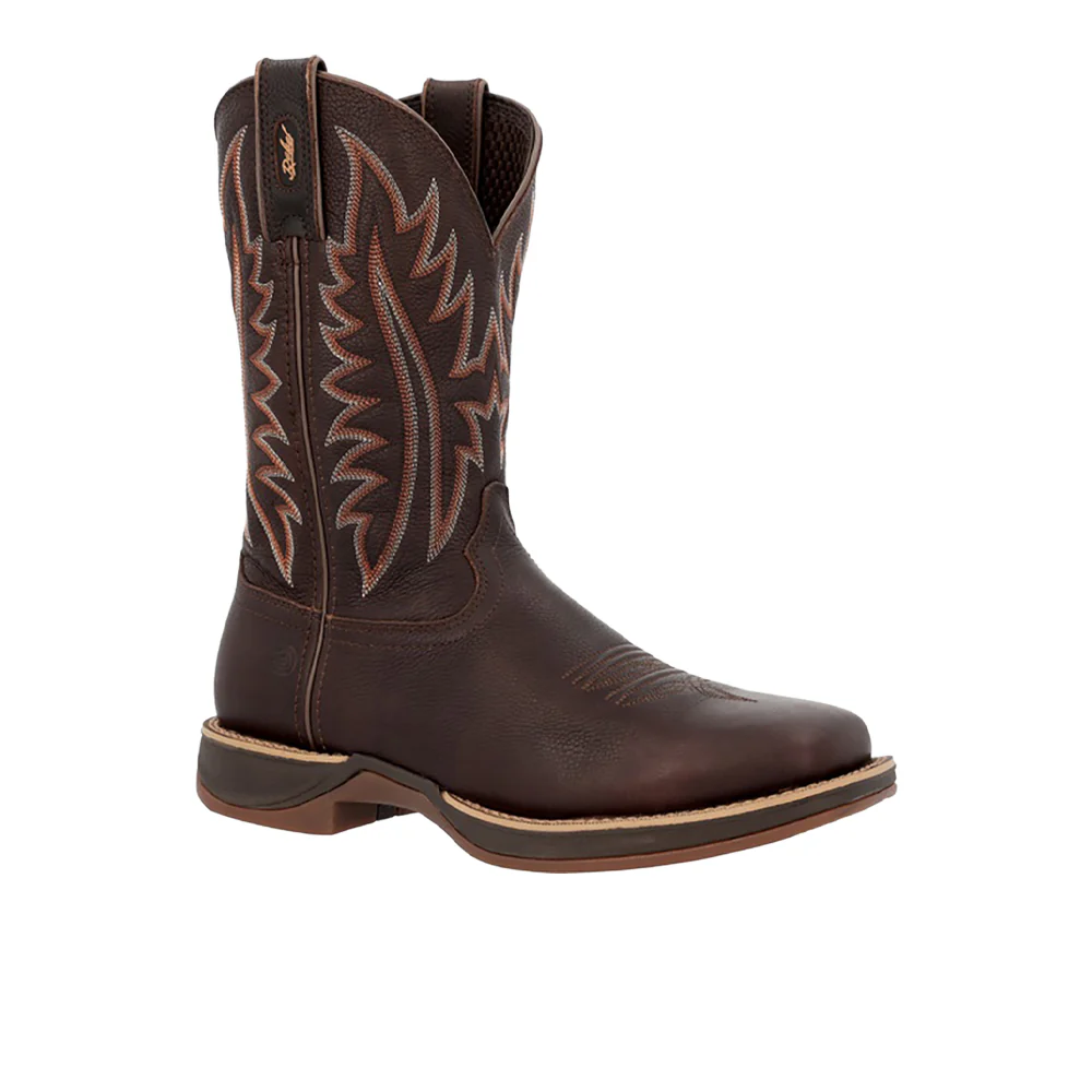 Rebel Ultra-Lite Embroidered Square Toe Pull On Cowboy Boots - Image 2