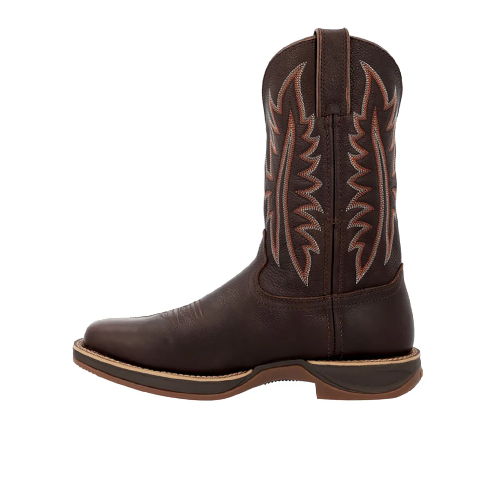 Rebel Ultra-Lite Embroidered Square Toe Pull On Cowboy Boots - Image 3