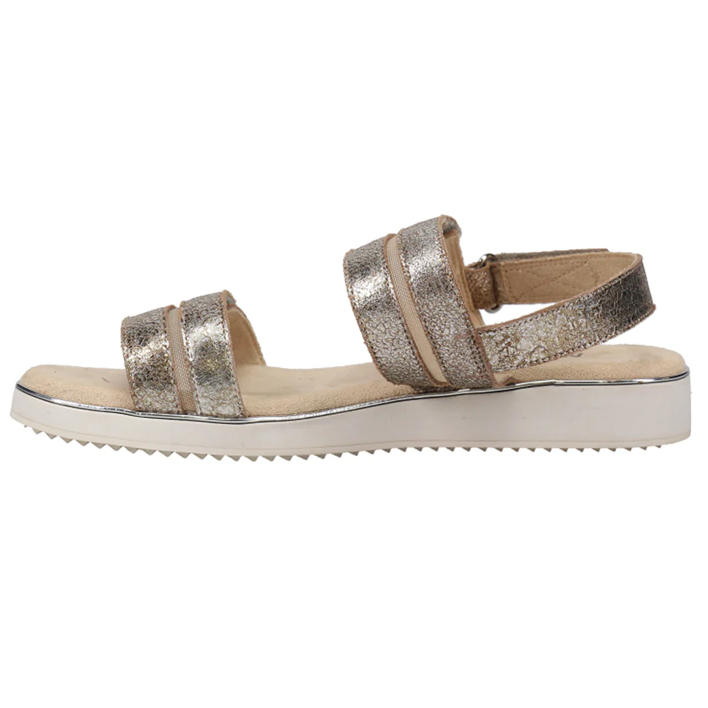 Espe Metallic Sling Back Sandals - Image 3