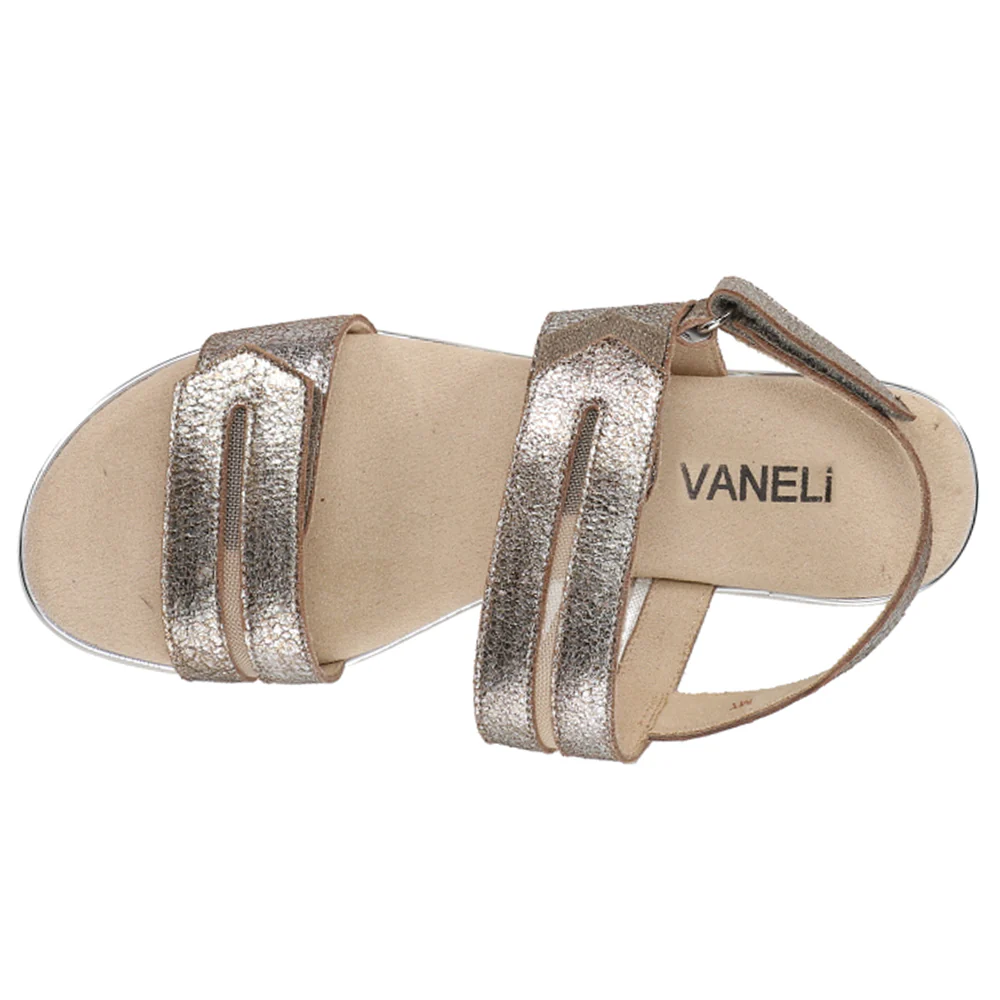 Espe Metallic Sling Back Sandals - Image 4