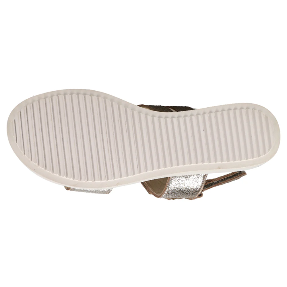 Espe Metallic Sling Back Sandals - Image 5