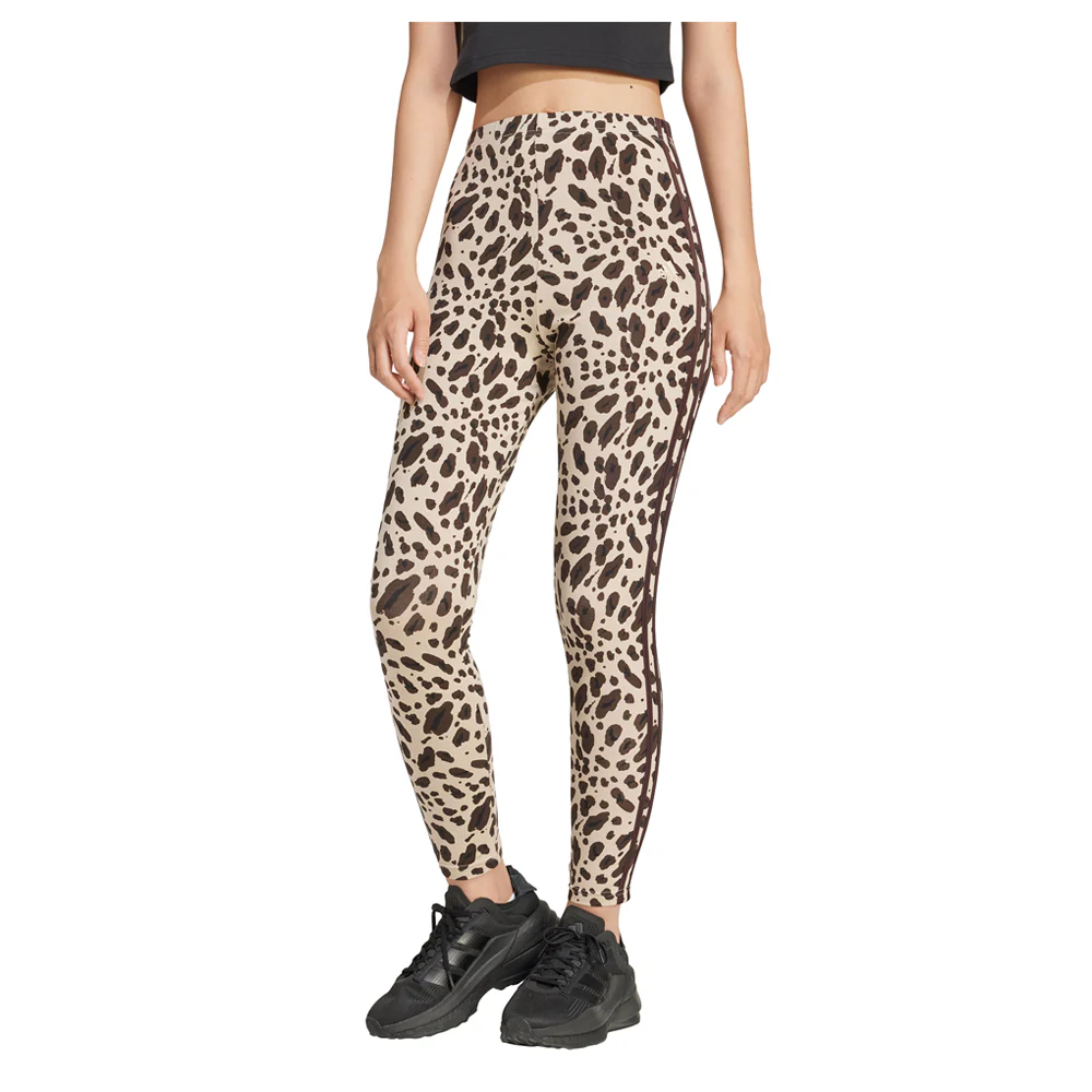 Essentials 3-Stripes Animal Print Leggings