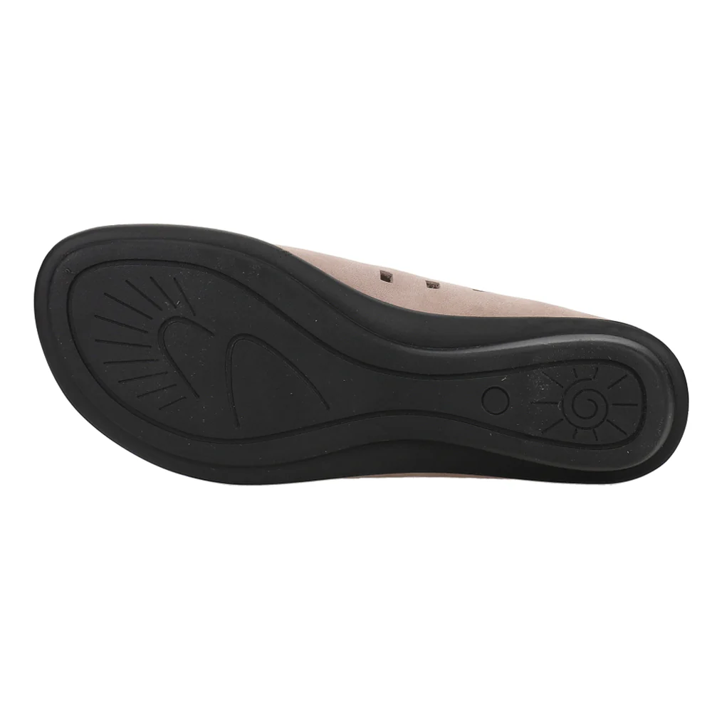 Evonne Nubuck Cut Outs Slip On Flats - Image 5