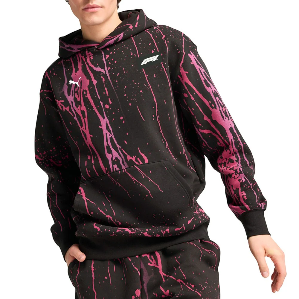 F1 Color Splash Graphic Pullover Hoodie - Image 3