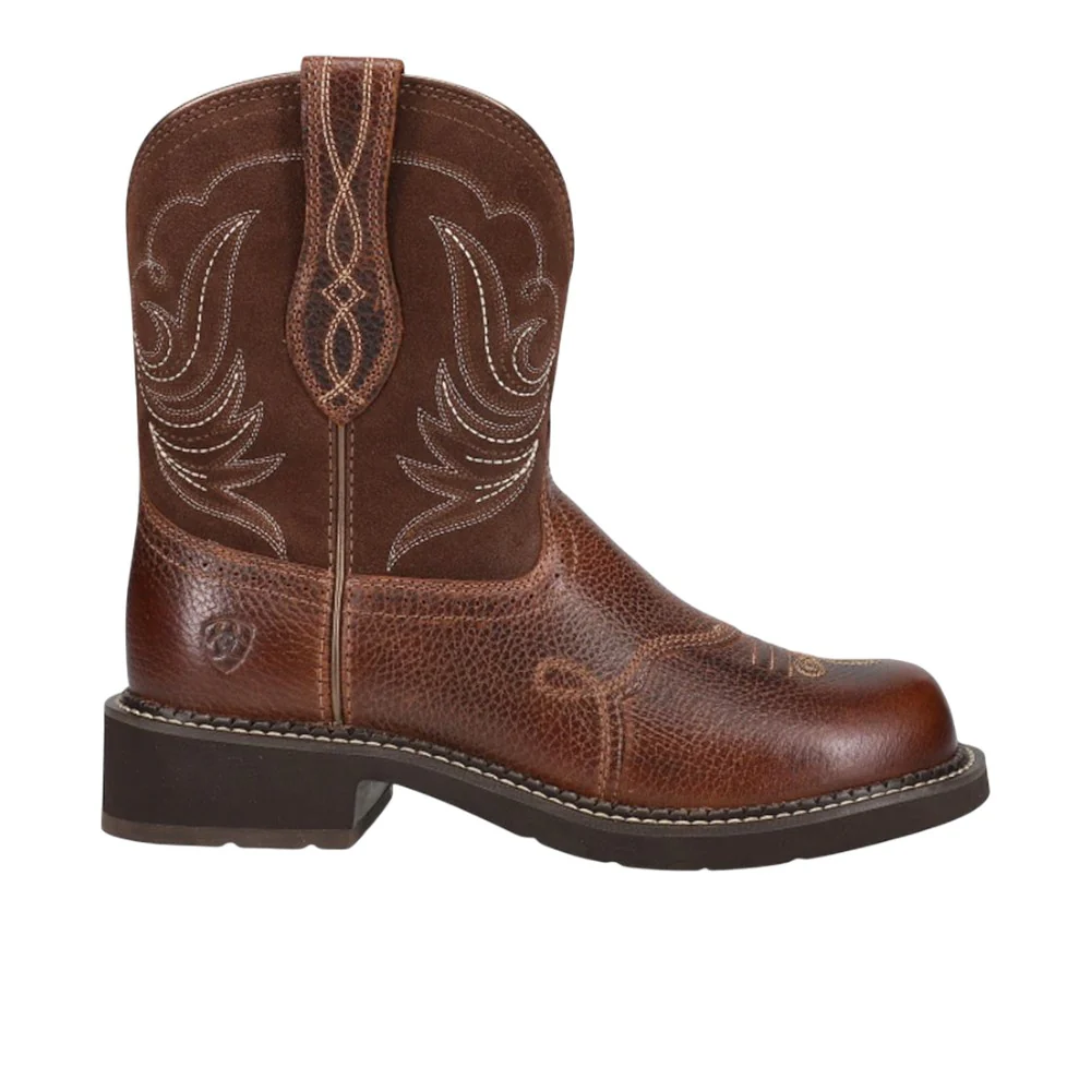 Fatbaby Heritage Dapper Embroidered Round Toe Cowboy Boots