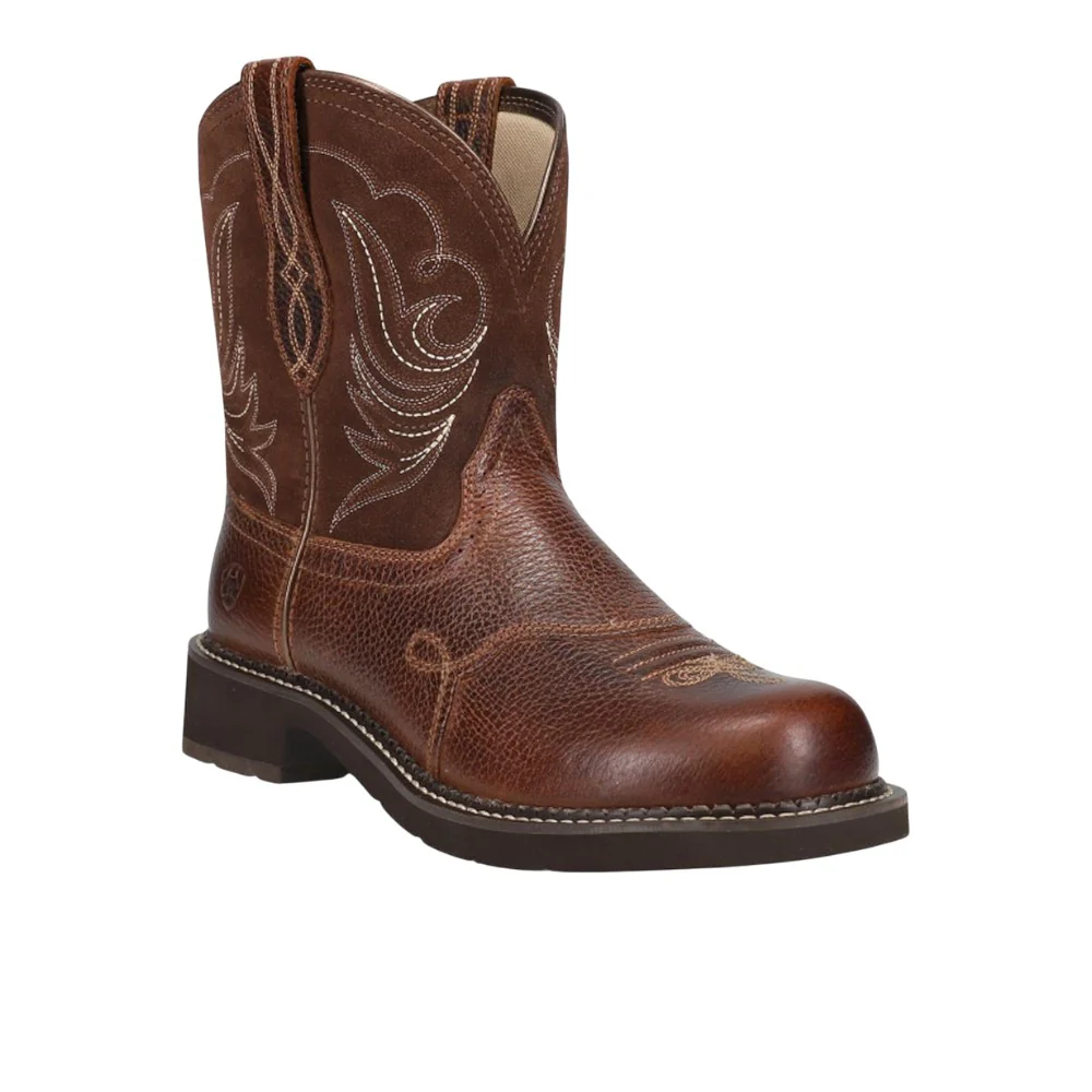 Fatbaby Heritage Dapper Embroidered Round Toe Cowboy Boots - Image 2