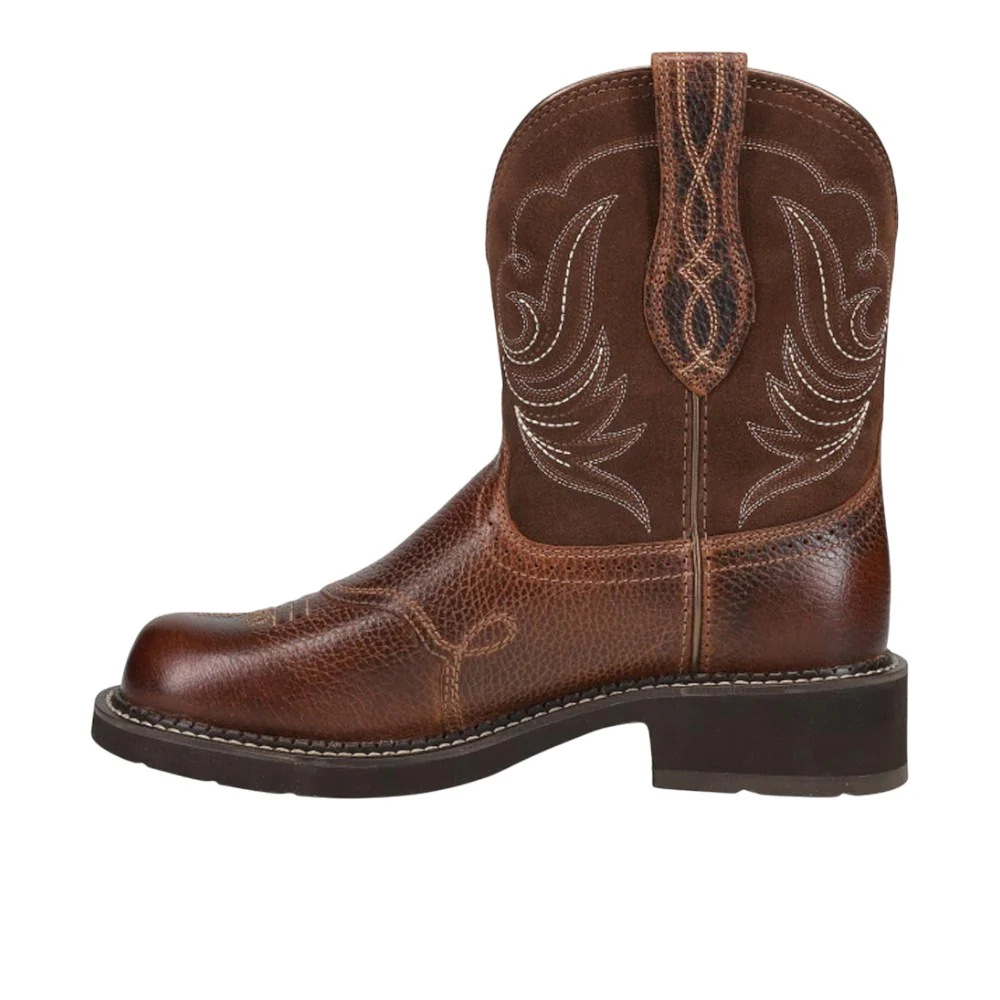 Fatbaby Heritage Dapper Embroidered Round Toe Cowboy Boots - Image 3