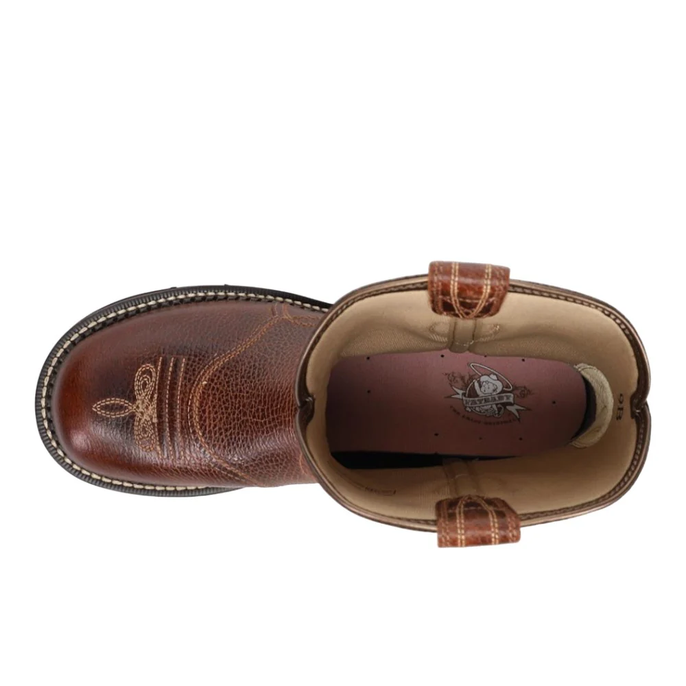 Fatbaby Heritage Dapper Embroidered Round Toe Cowboy Boots - Image 4