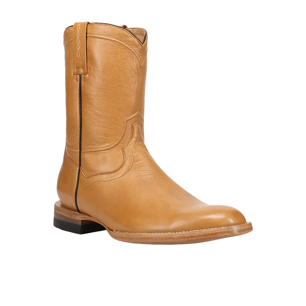 Hartwell Leather Round Toe Pull On Cowboy Boots - Image 2