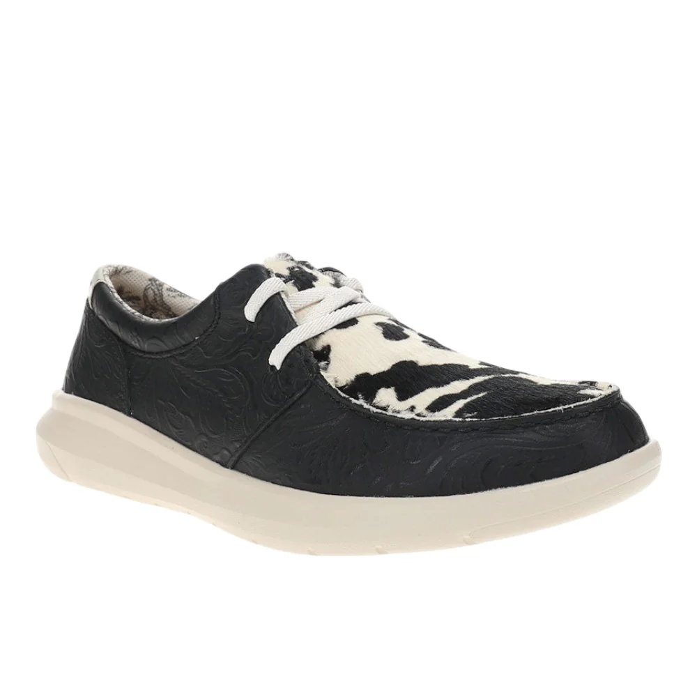 Hilo Cow Print Embossed Boat Shoes - Image 2