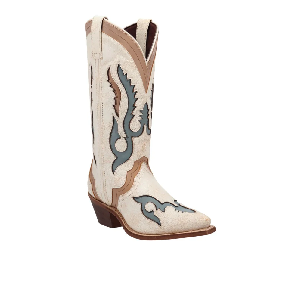 Honky-tonk Halo Leather Pull On Snip Toe Cowboy Boots - Image 2