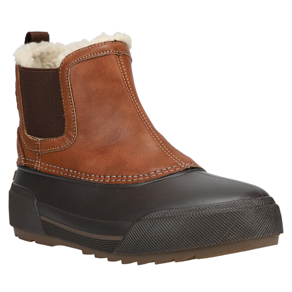 Icicles Round Toe Pull On Chelsea Booties - Image 2