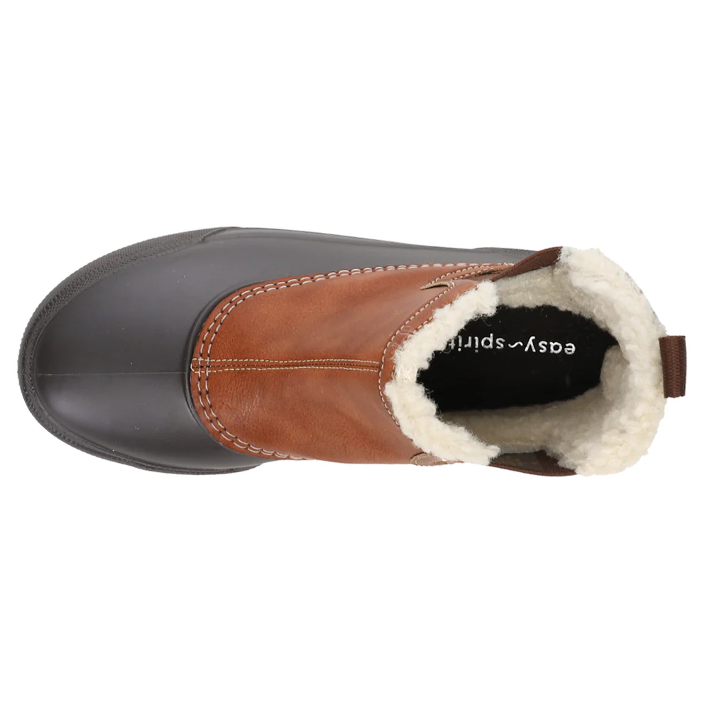 Icicles Round Toe Pull On Chelsea Booties - Image 4