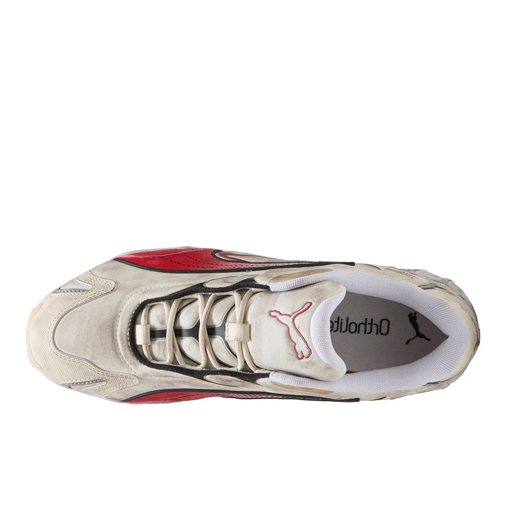 Inhale Distressed Lace Up Sneakers - Image 4