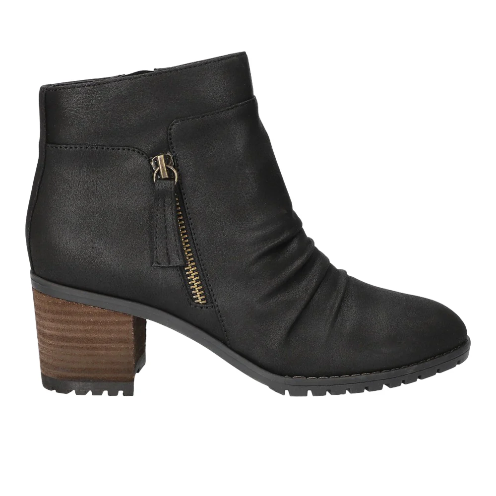 Janita Ankle Round Toe Zippered Booties