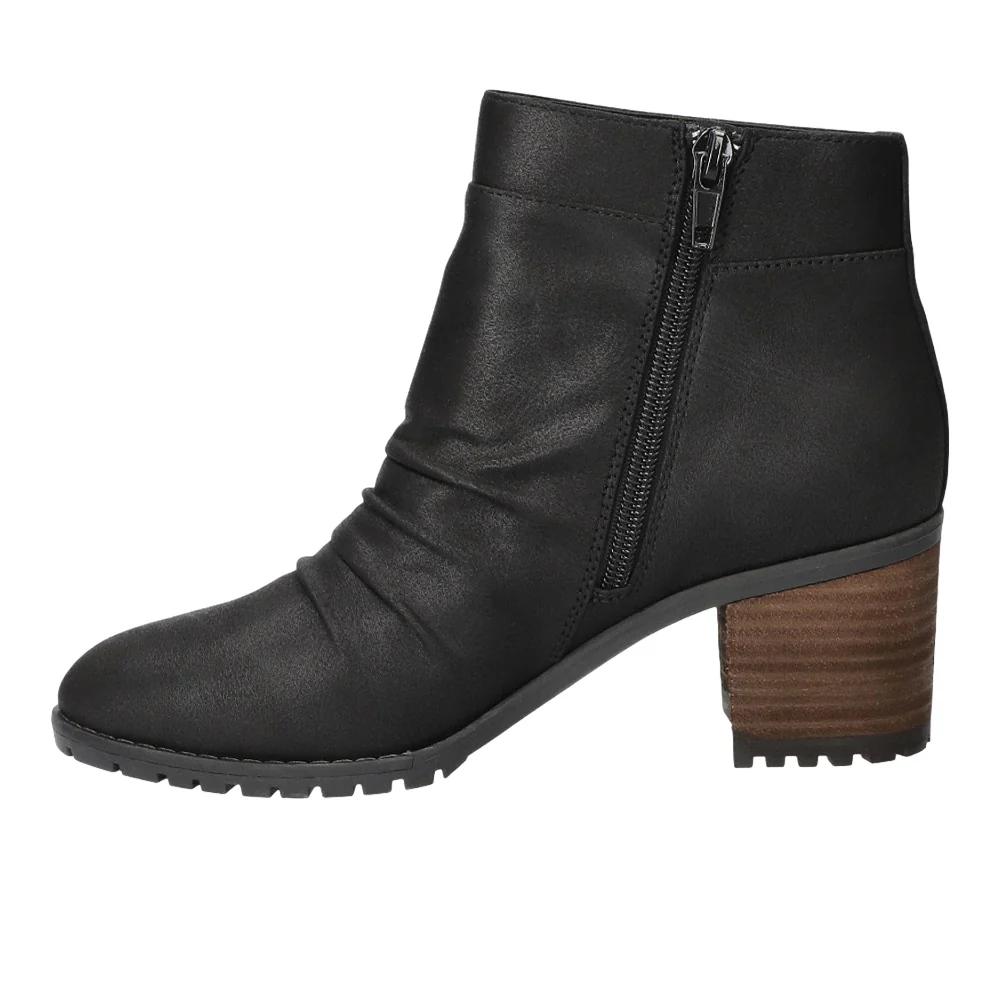 Janita Ankle Round Toe Zippered Booties - Image 3