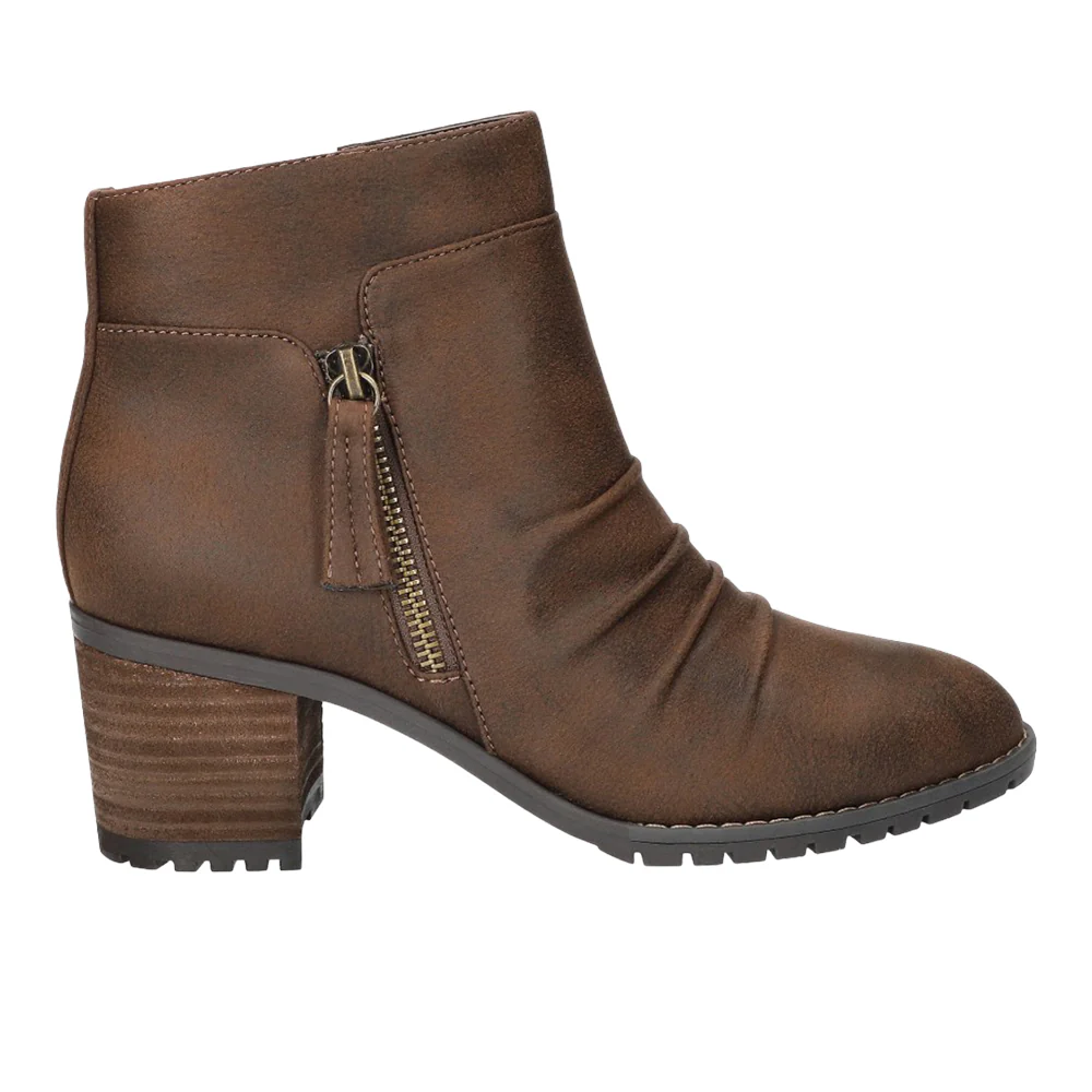 Janita Ankle Round Toe Zippered Booties