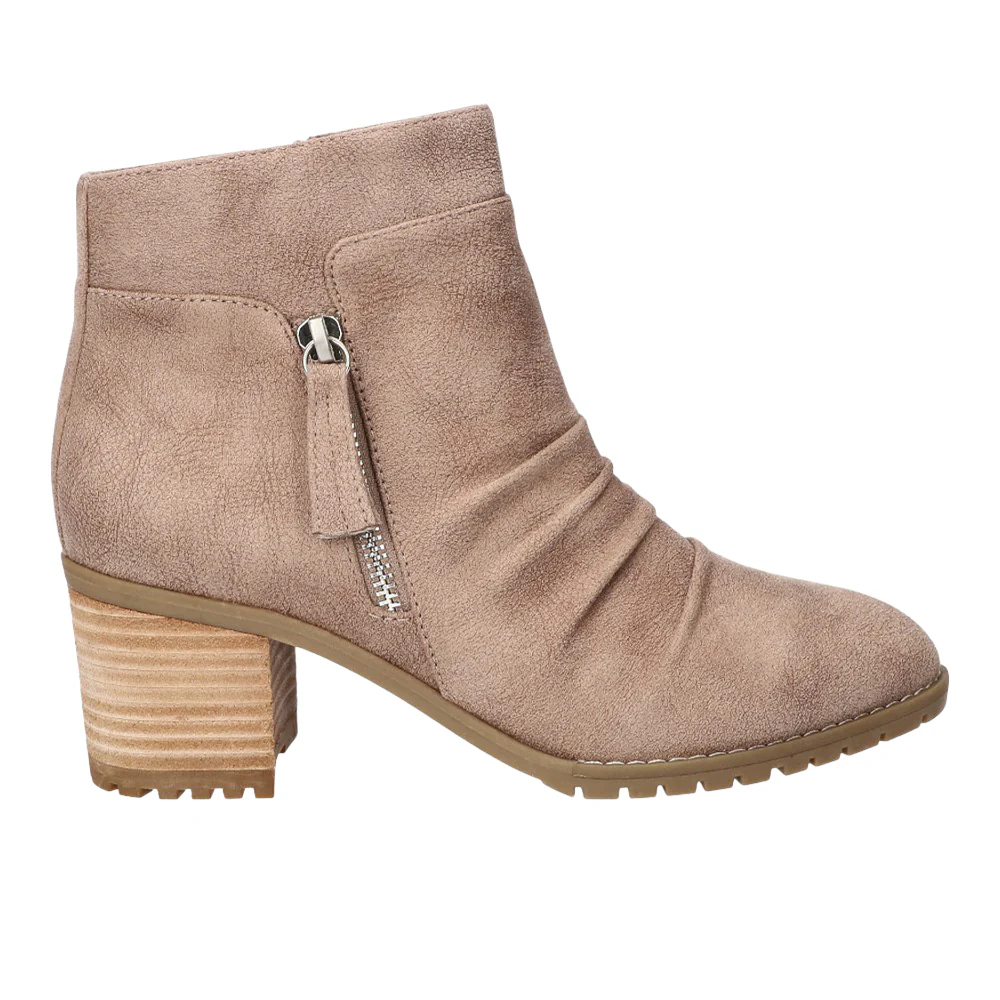 Janita Ankle Round Toe Zippered Booties